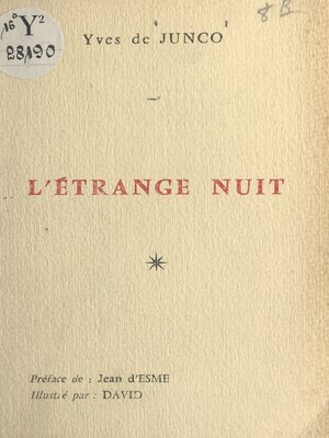 cover image of L'étrange nuit